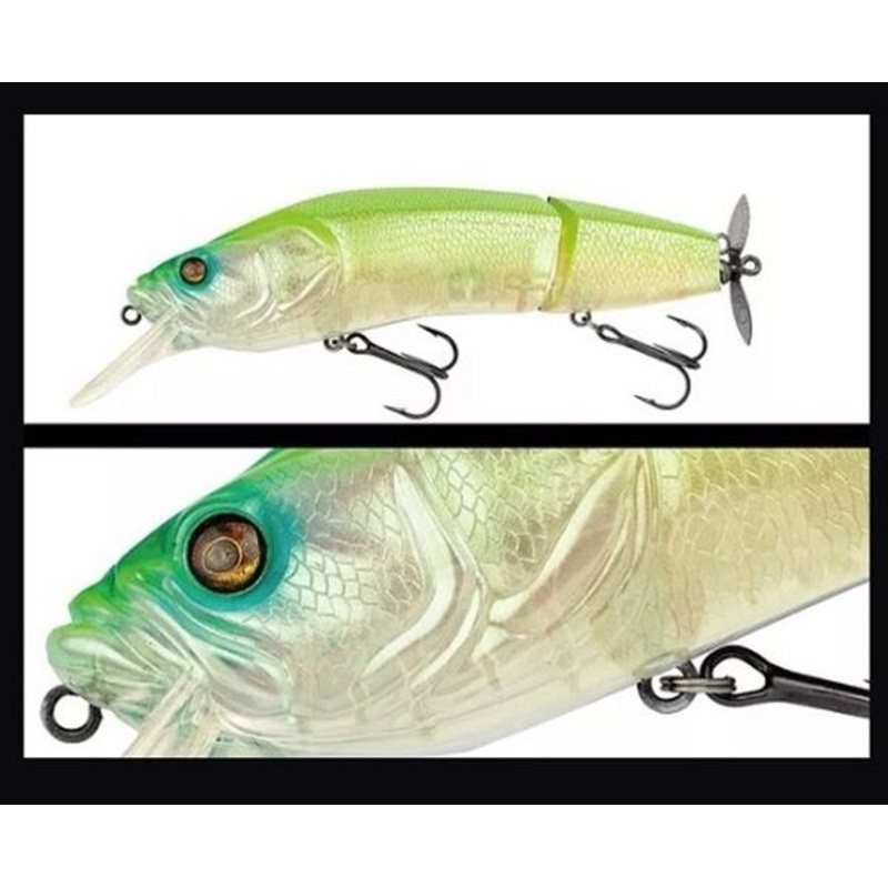 ADUSTA Bass Lure Silent Blaster 131 Ghost Lime