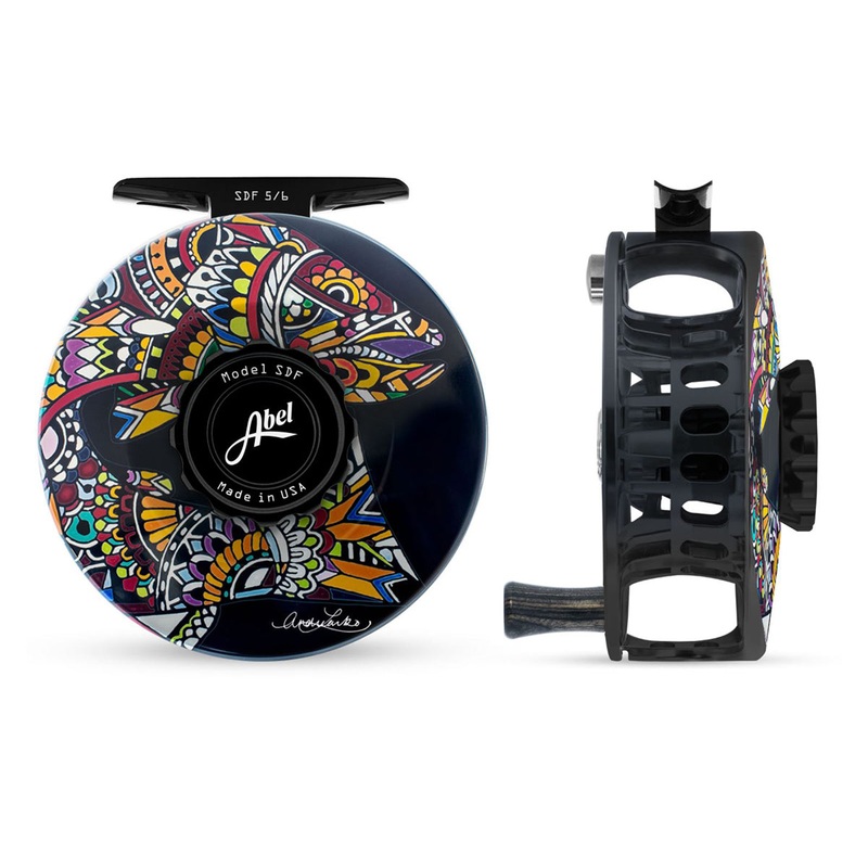 Abel SDF Reel Solid 5/6 Larko Brown Trout with Ebony Handle