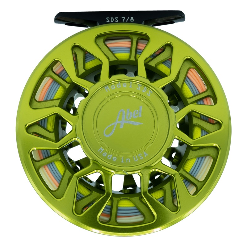 Abel SDS Reel 7/8 Lime Green w/ RIO Bonefish Elite WF-8-F - LH