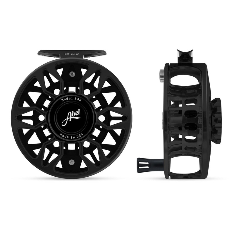 Abel SDS Reel Ported 11/12 Gloss Black with Black Handle