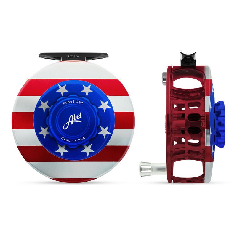 Abel SDS Reel Solid 7/8 USA Flag Edition with Platinum Handle