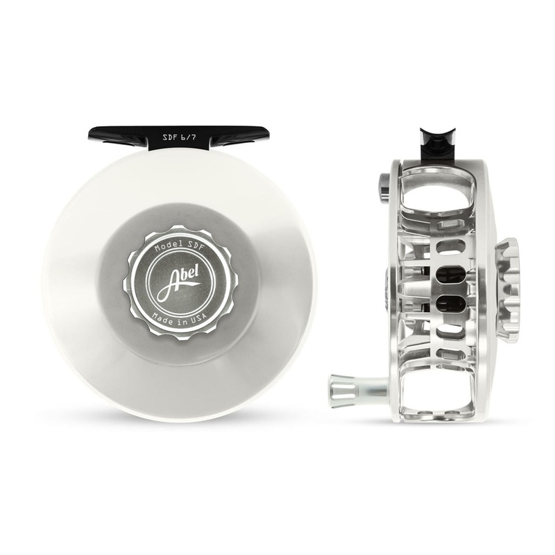 Abel SDF Reel Solid 6/7 Platinum, Platinum Drag Knob with Platinum Handle