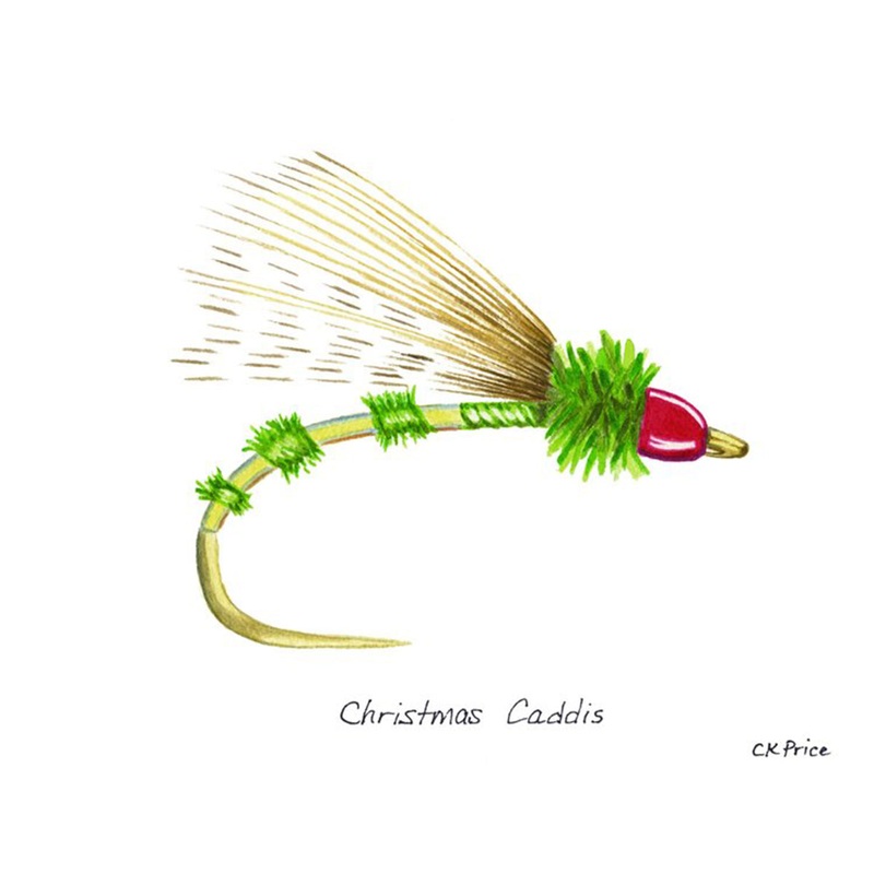 Caroline Price Art - Christmas Caddis 5 Pack w/ Envelops