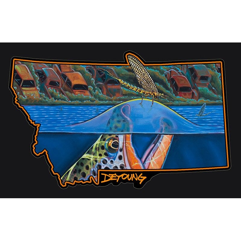 DeYoung Harvest Moon Riser Montana Sticker