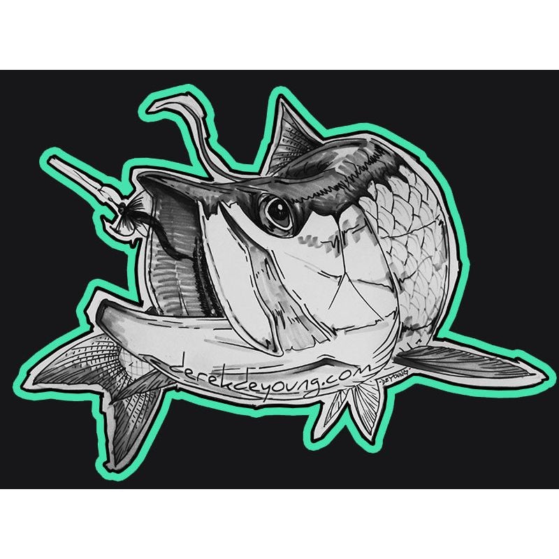 DeYoung Tarpon Sketch Sticker