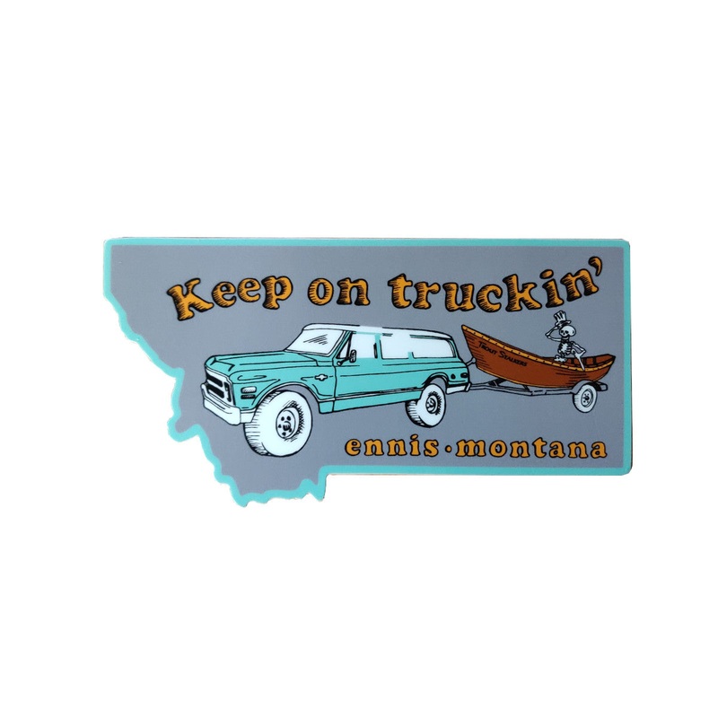 Keep On Truckin' Sticker - Grateful