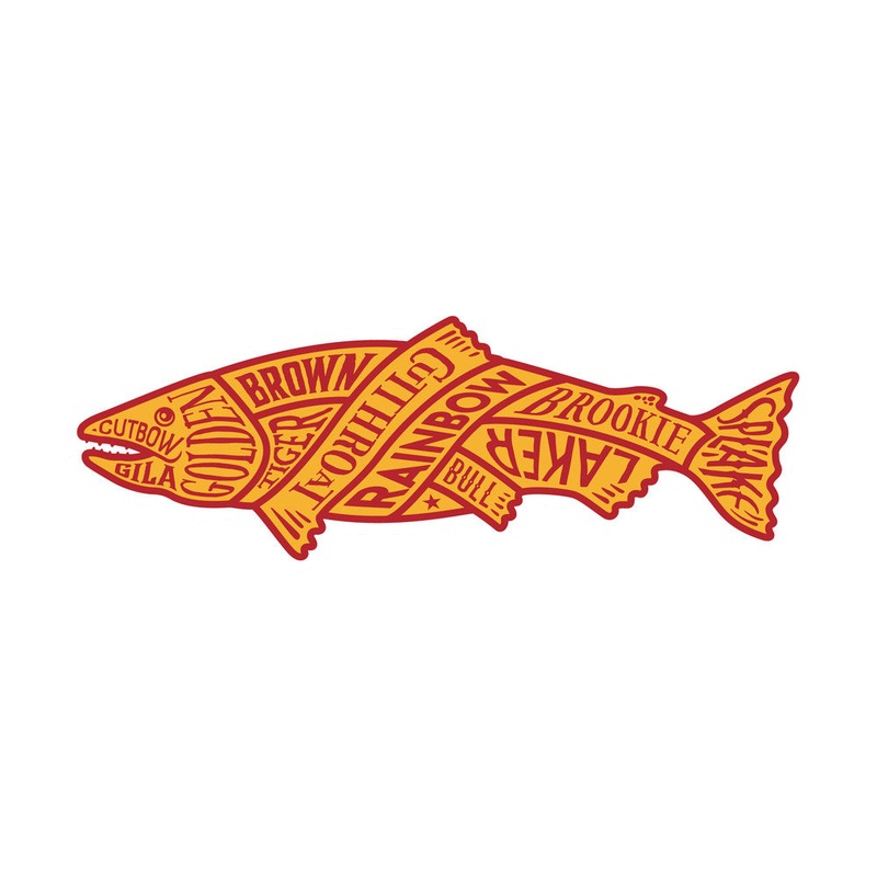 North American Trout Sticker