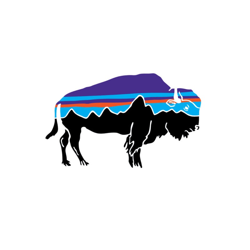 Patagonia Fitz Roy Bison Small Sticker