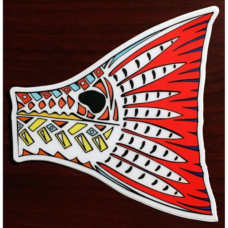 Pesca Muerta Funky Redfish Tail Sticker