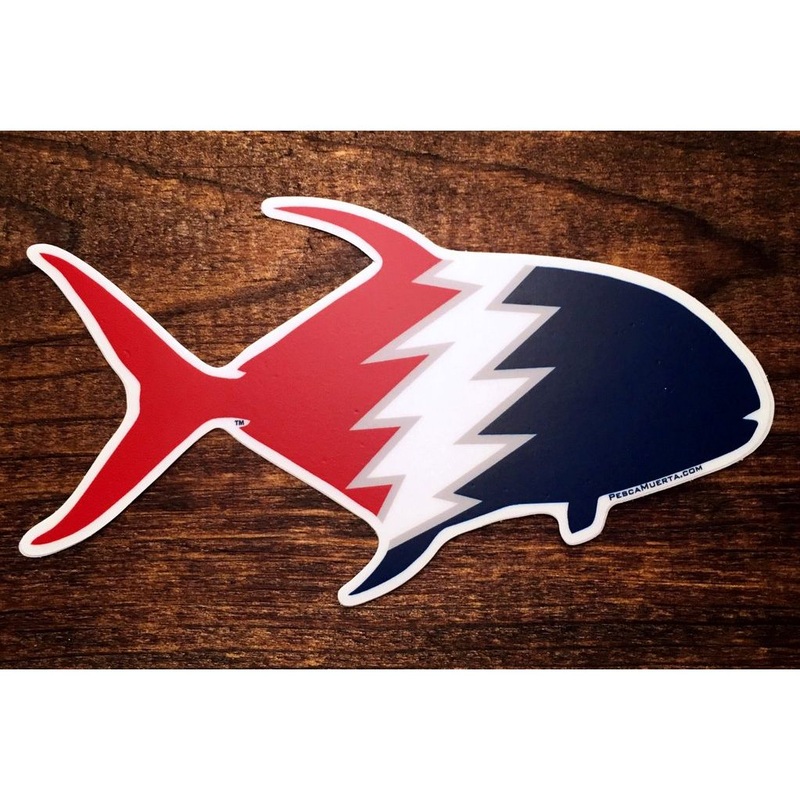 Pesca Muerta Permit Sticker - Grateful