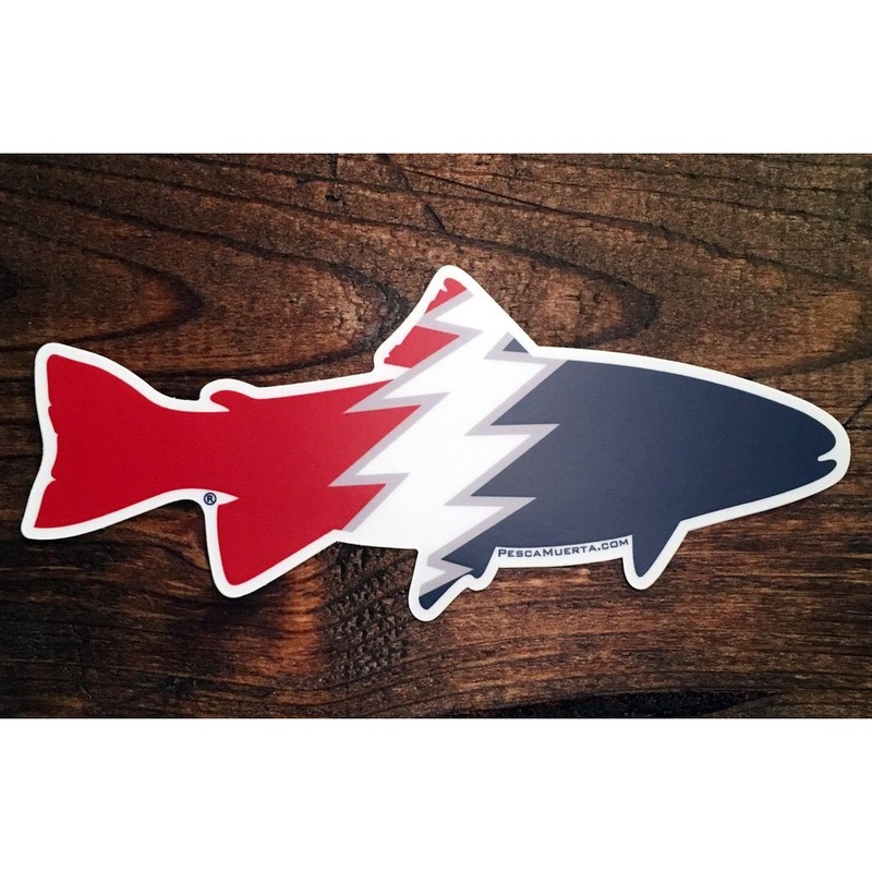Pesca Muerta Trout Decal - Grateful