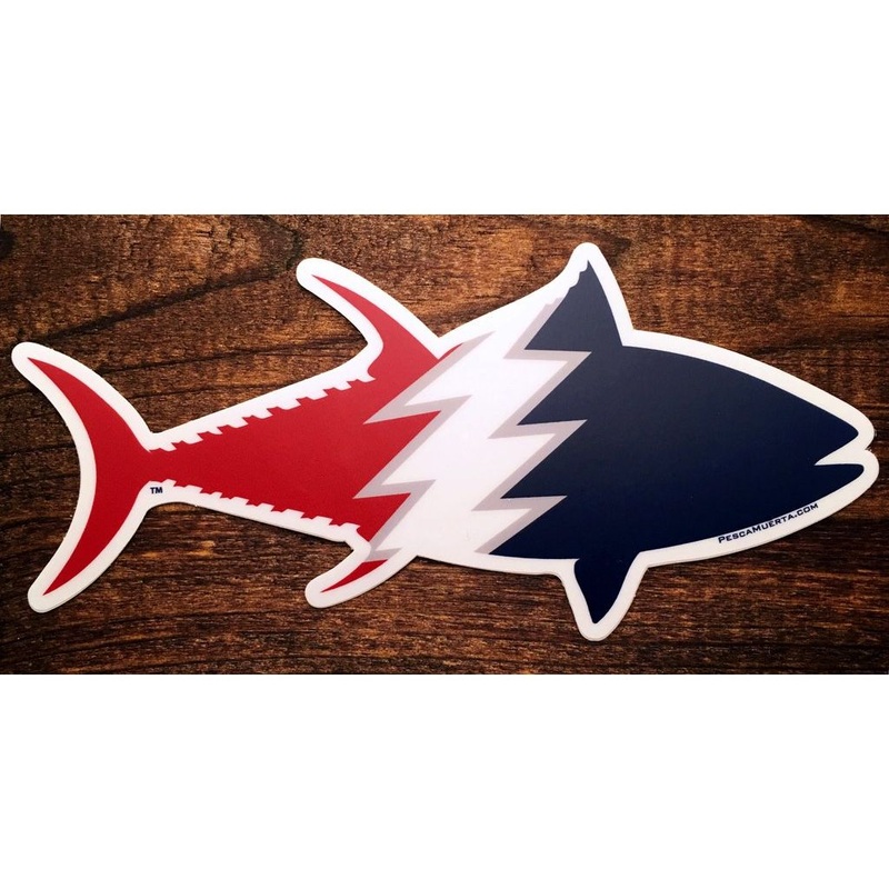 Pesca Muerta Tuna Sticker - Grateful
