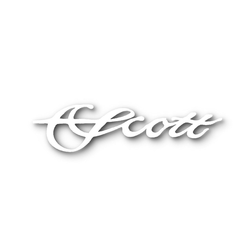 Scott Boat Sticker White