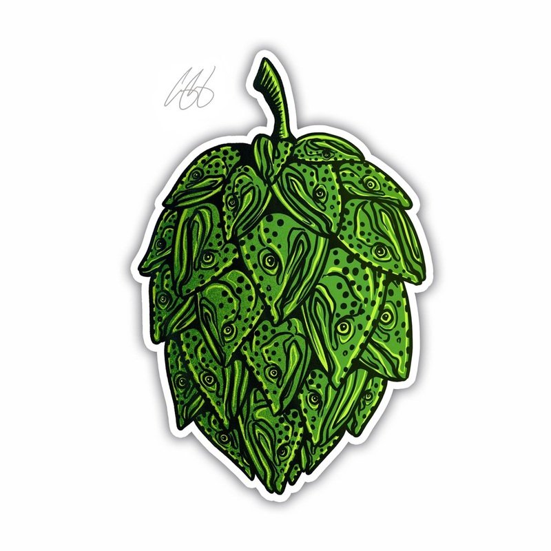 Trout Hop Sticker