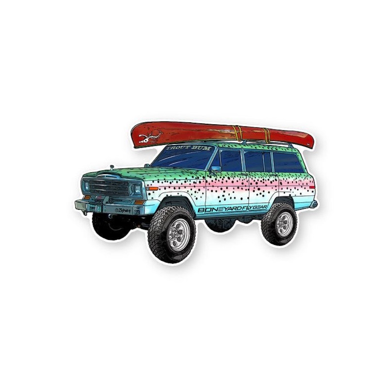 Troutbum Wagoneer Sticker