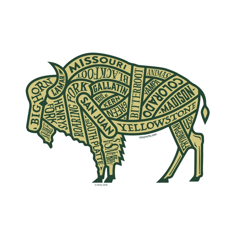 Western US Rivers Sticker