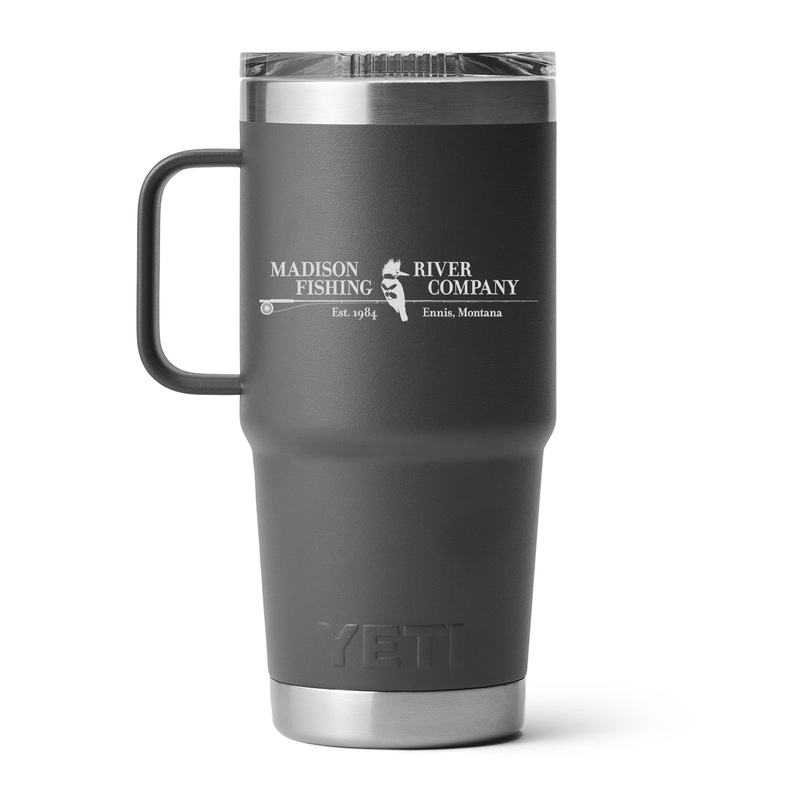 YETI MRFC Logo Rambler 20 oz Travel Mug Charcoal