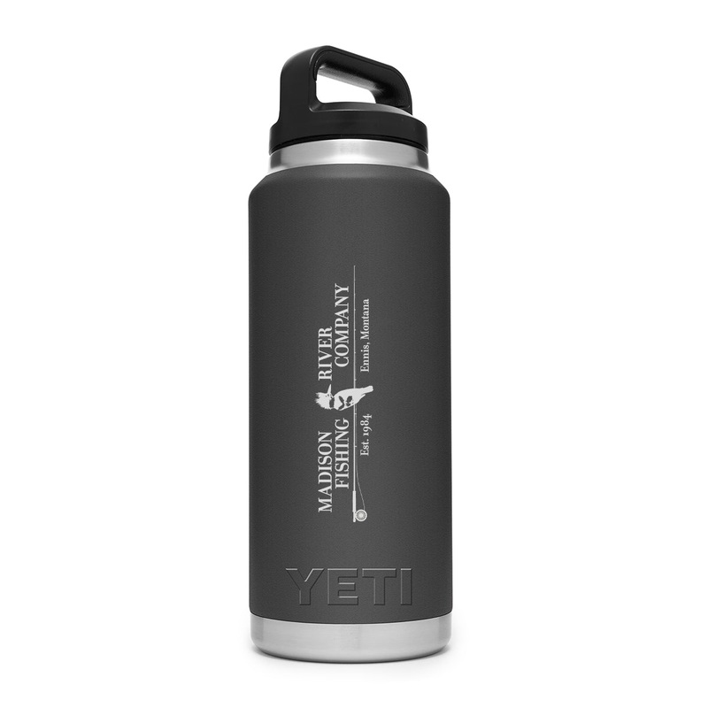 YETI MRFC Logo Rambler 36 oz Bottle Chug Charcoal