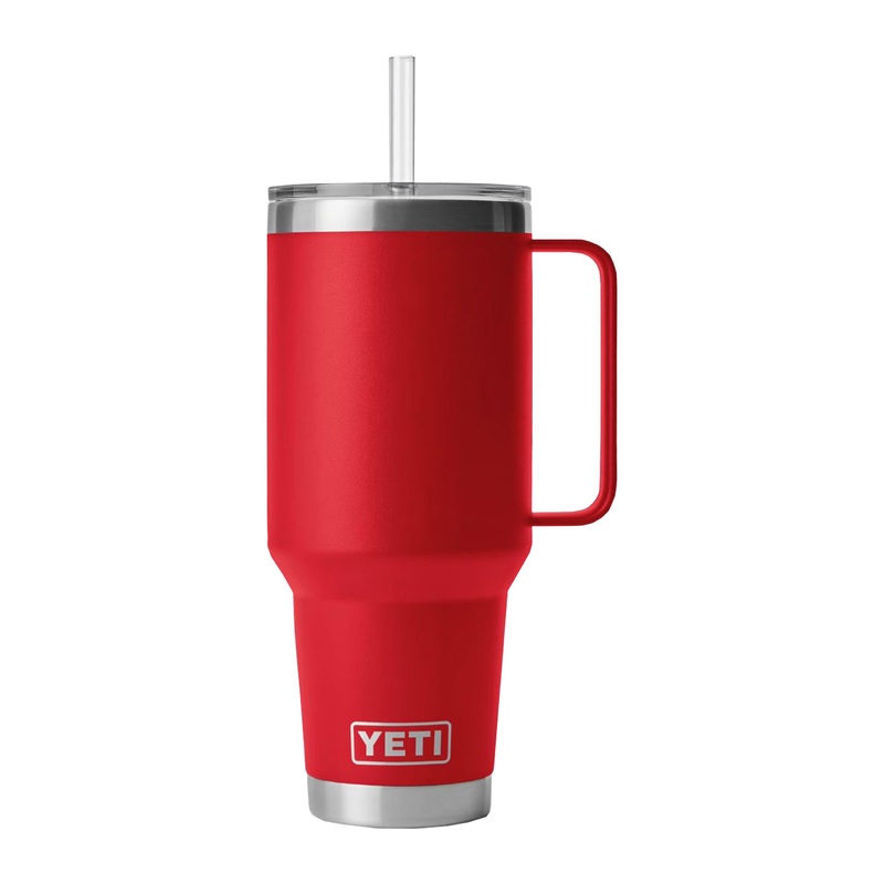 YETI Rambler 42 oz Straw Mug Rescue Red