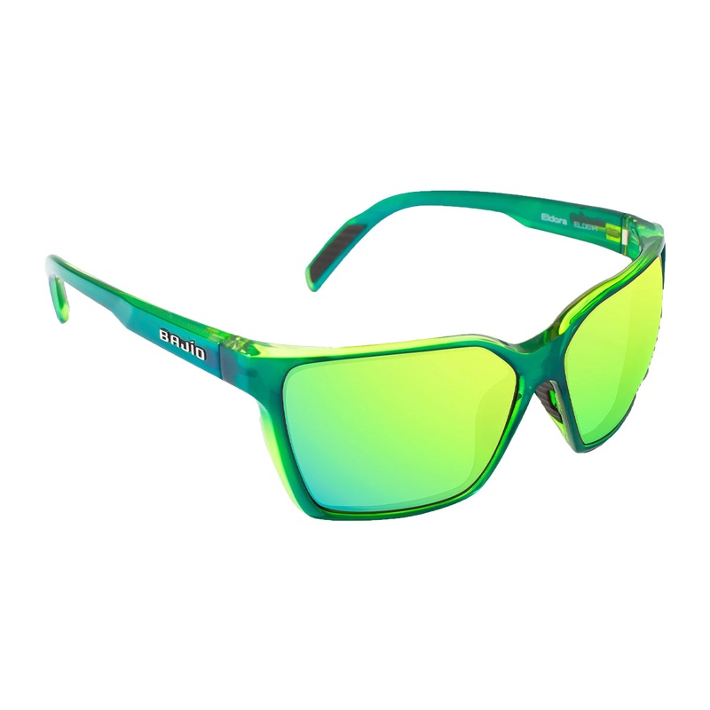 Bajio Eldora Sunglasses Green Glass Gloss Green Mirror