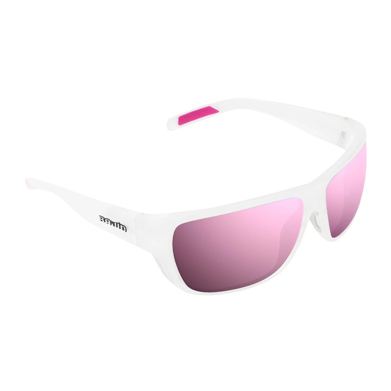 Bajio Rigolets Sunglasses White Glass Matte Rose Mirror