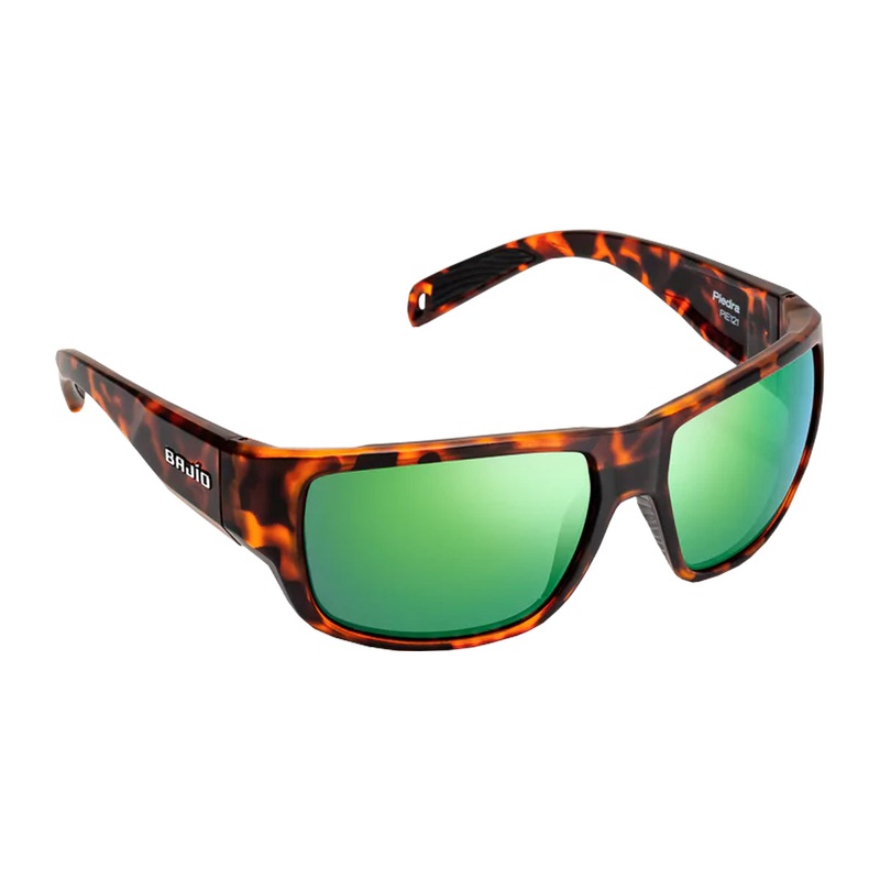 Bajio Sunglasses Piedra Bifocal Brown Tortoise Matte Green Mirror Poly